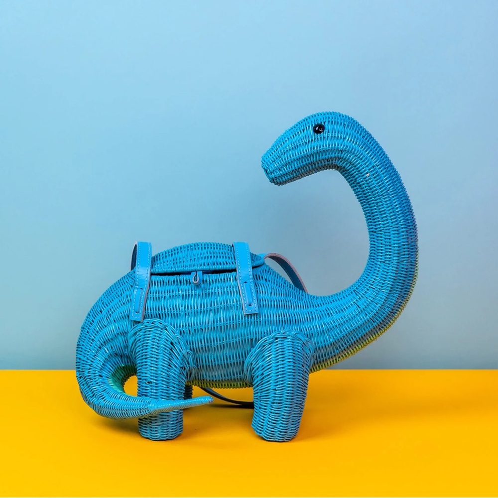 Wicker Darling Nessie the Dino Bag - Picture 3 of 11